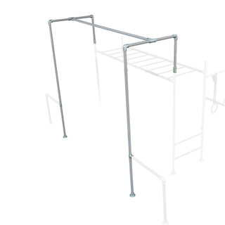Side Height Extender added to a Funky Monkey Bars monkey bar frame