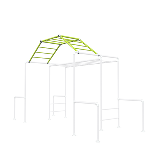 Lime Combat Ladder 3M monkey bar frame render