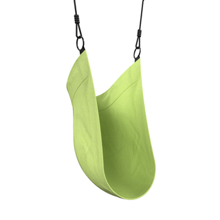 Lime Chillin' Hammock Swing with black hanging straps